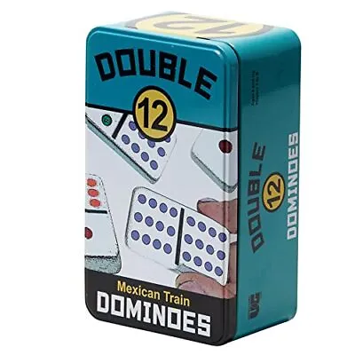  | Double 12 Colored Dot Dominoes Set On-The-Go Travel Storage Tin 2 To 8  • $24.24