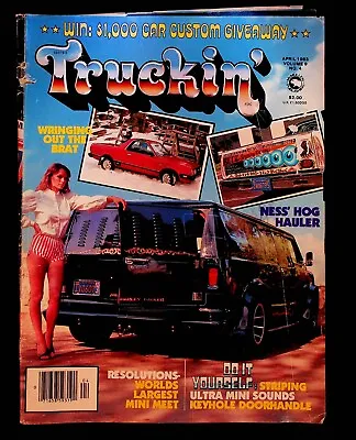 VINTAGE Truckin' Magazine April 1983 Pickup Trucks Vans El Camino Mini Truck • $14.98