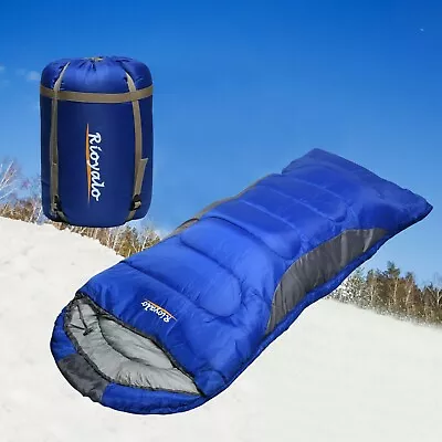 Adult Cold Weather Sleeping Bag For Big & Tall W/t Sack - 0 Degree Waterproof 4S • $39.99