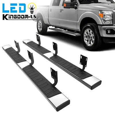 For 1999-2016 F250 F350 Super Duty Crew Cab 6  Running Boards Nerf Bar Side Step • $138.92