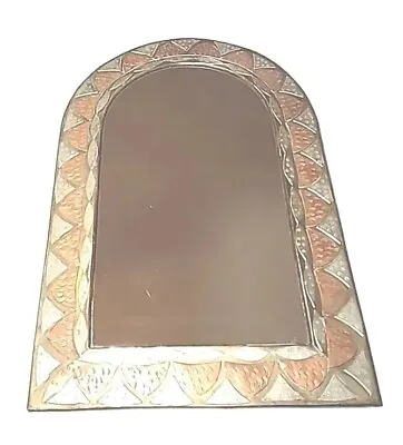 17  Vntg Heavy Moroccan Arabian Tunisian  Mirror Brass Copper Metal Wall Hanging • $44