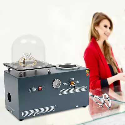 $639 • Buy 2L Jewelry Vacuum Cast Investment 5CFM Lost Wax Investing Machine W/ Bell 110V