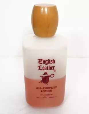 ENGLISH LEATHER Cologne  All Purpose Lotion Mem Company Gallon Bottle 45% Full • $25