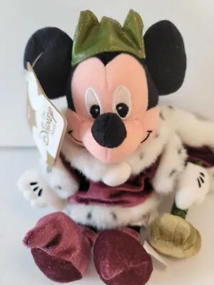 Disney Store Mickey Mouse 8  King Arthur Mickey Mini Bean Bag WT   • $14.99