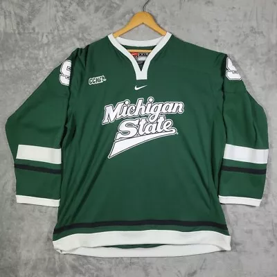 Michigan State Spartans Hockey Team Center Swoosh Nike Jersey XXL  • $99.99