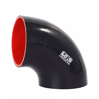 LokoCar Silicone Elbow Coupler Bend Hose 4.0  102mm Turbo Joiner Pipe 90° Black • $20.99