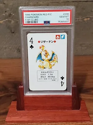 $4999.99 • Buy 1996 Pokemon Red Back Playing Card Poker Card Charizard #006 PSA 10 POP 1