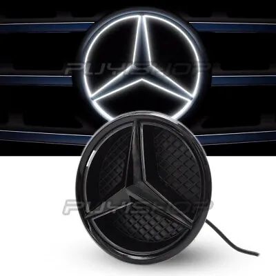 Black Car Led Emblem Grill Grid Badge Light For Mercedes Benz E CLA C ML GLK CLS • $39.99