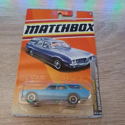 Matchbox 1/64 Diecast Heritage Classics Blue Oldsmobile Vista Cruiser • $8.80
