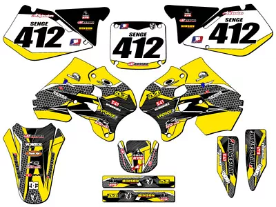 1996-1998 RM 250 PODIUM Yellow Senge Graphics Kit Compatible With Suzuki • $134.99