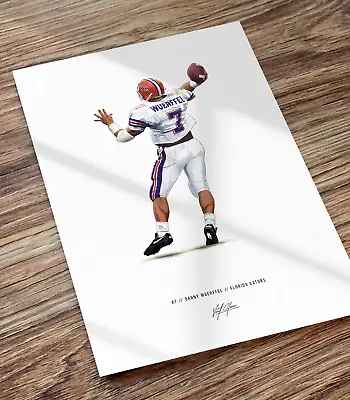 Danny Wuerffel Poster Florida Gators Football Illustrated Art Print • $24.99