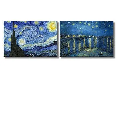 16 X24 -Van Gogh Starry Night Canvas Wall Art Prints Set Of 2 • $49.99