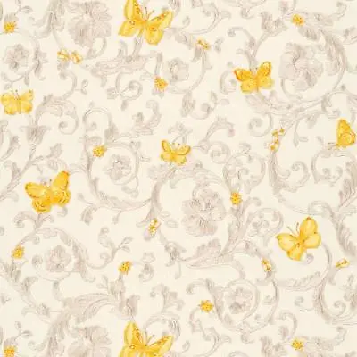 343253 - Versace Butterflies Bees Ladybirds White Orange AS Creation Wallpaper • $187.03