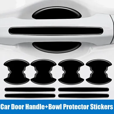 8x Car Door Handle Bowl Sticker Protector Anti Scratch Cover Sticker Accessories • $16.49