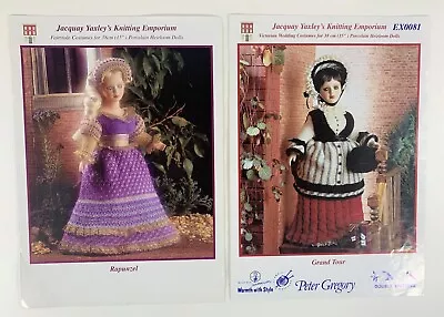 Jacquay Yaxley's Knitting Emporium Doll's Clothes Knitting Patterns X 2 • £5.95