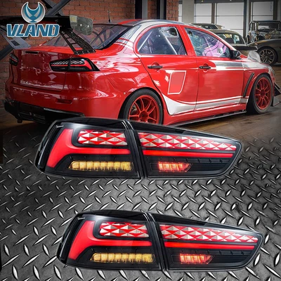 $279.99 • Buy Full Smock 2008-2017 Mitsubishi Lancer 08-15 EVO X Tail Lights Brake Lamps