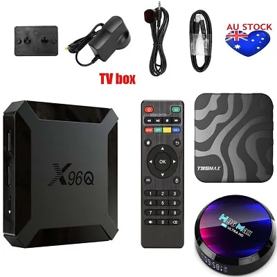 TV Box Android 13.0~10.0 HD WIFI6 16/32/64GB Smart Media Player BT 5.0 Quad Core • $32.99