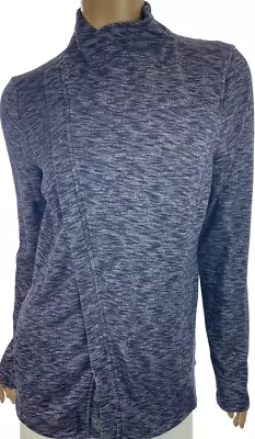 Gh Bass & Co Women's  Cross Over Zip Front Sweater Jacket(navy Xx-large) Nwt • $12.01