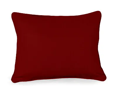 Oblong/Rectangular Cushion Cover Plain Dyed 100%Cotton Home Sofa Decor 6 Colours • £3.99