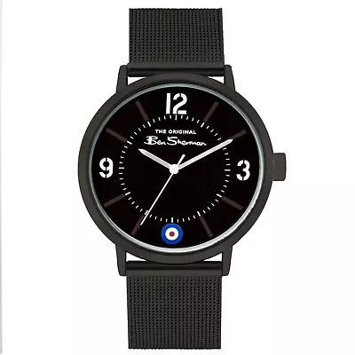 Ben Sherman Mens WatchBlack Dial And Black Mesh Strap 41mm BS059BM • £36.97