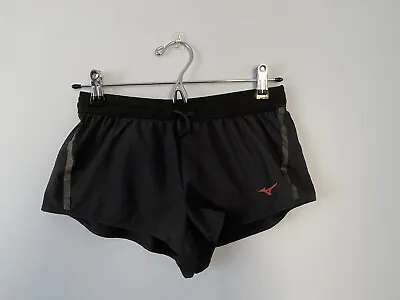 Mizuno Black Running Shorts Womens Size XS Japan Engineered Workout Shorts • $17.95