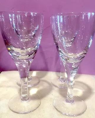 4 Vtg 70s  KRISLA KRISTALL (TUSCANY)  Italy Wine Glasses 7 1/4  EUC • $34.99