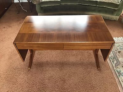 Mid Century 1980’s Mcintosh Drop Leaf Coffee Table With 2 Drawers. • £89