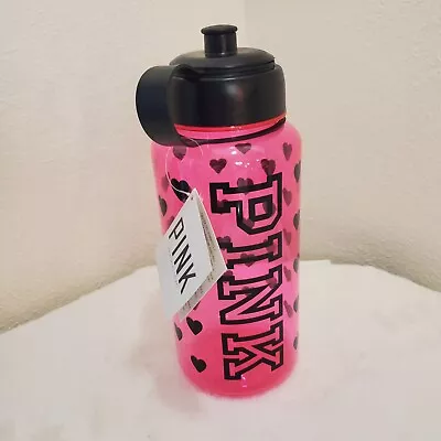 Victoria’s Secret PINK 32oz Water Bottle Neon Pink With Hearts New W Tags Rare • $22.99