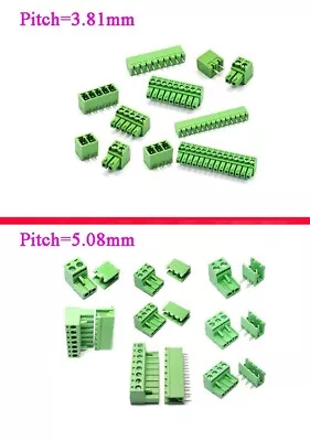 $0.99 • Buy 2Pin-16Pin 3.81mm / 5.08mm KF2EDG PCB Terminal Block Screw Connector Male&Female