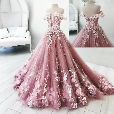 Gorgeous Butterfly Quinceanera Dress Princess Applique Wedding Pageant Ball Gown • $150.39