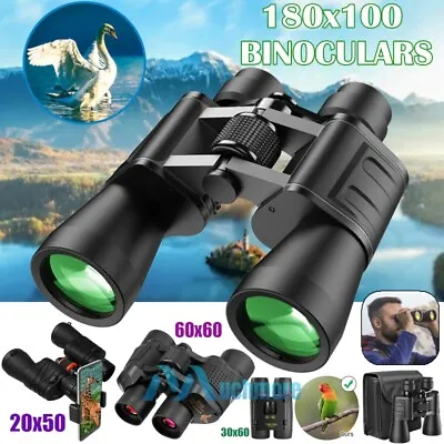 Military Army Zoom 180x100 60x60 20x50 Night Vision Binoculars Hunting Goggles  • $49.49