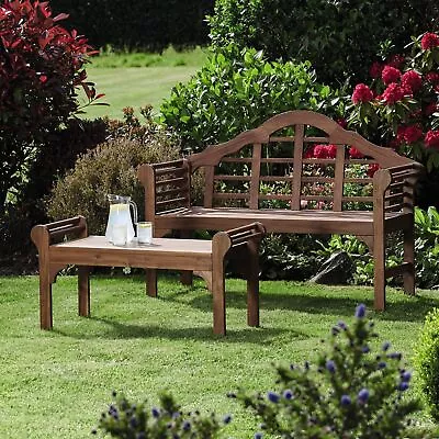 Garden Gear Lutyens Style Bench Or Table Solid Acacia Hardwood Patio Furniture • £69.99