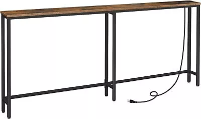 5.9  Skinny Console Table With Charging Station 70.9  Narrow Sofa Table • $67.88