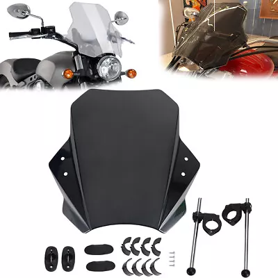 Motorcycle Windshield Windscreen Wind Deflector For INDIAN SCOUT BOBBER 15-2022 • $148.88