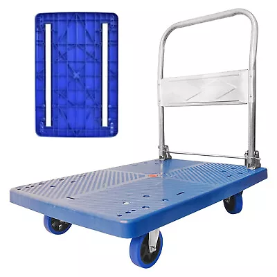 150kg Foldable Warehouse Platform Trolley Truck Dolly Platform Cart  Flatbed • $79.95