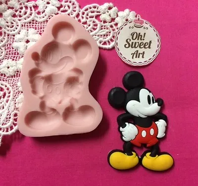 Mickey Mouse Disney I Silicone Mold Food Cake Decoration Soap Wax Fondant  (FDA) • $14.99