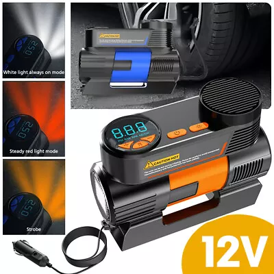 Car Tire Inflator 12V Heavy Duty Air Compressor Truck SUV Electric Pumping Pump • $33.62