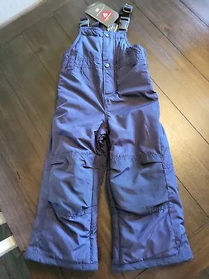 Baby Gap Kids Size 3 Blue Fleece Lined Primaloft Winter Snow Overalls Pants • $20