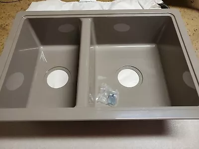 RV Kitchen Sink 25  X 17   Double Basin Metallic Gray Plastic  • $71.95