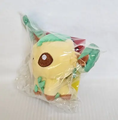 Japan Pokemon Center Original Fluffy Mascot Pokemon Dolls Leafeon Key Chain • $27.95