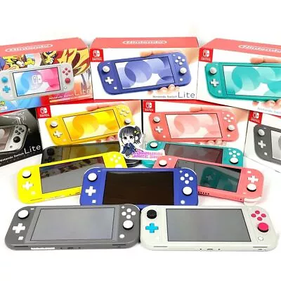 Nintendo Switch Lite Various Colors To Choose Excellent Console Charger Box • $238.43