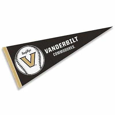 Vanderbilt Commodores 12 In X 30 In Baseball Pennant • $13.95