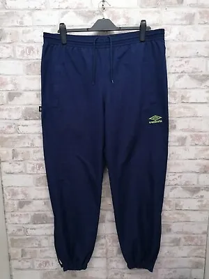 Umbro Men’s Tracksuit Bottoms - Vintage - Size L Large - Navy Blue  • £14.50