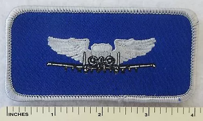 US AIR FORCE A-10 WARTHOG PILOT WINGS FLIGHT JACKET PATCH Vintage ORIGINAL USAF • $5.06