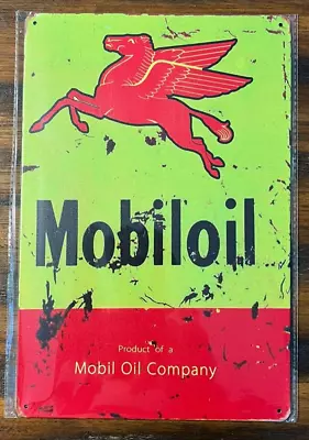 Mobiloil Mobil Oil Company Novelty Metal Sign 12  X 8  Wall Art • $8.89