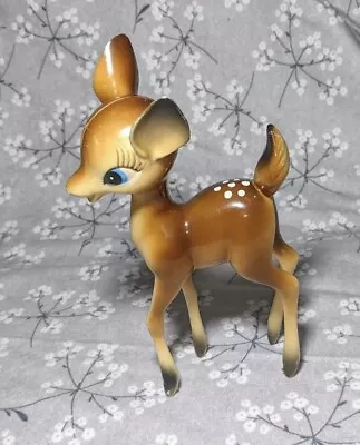 Vintage Celluloid Plastic Rare Deer Fawn Christmas Reindeer Bambi Figurine 6  • $32.95