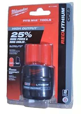 Milwaukee M12 REDLITHIUM HIGH OUTPUT CP2.5 Battery Pack - 48-11-2425 • $19.95