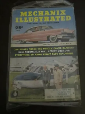 Mechanix Illustrated Magazine October 1955 Lincoln President Eisenhower's Plane • $5.99