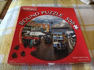 ROAD MEETS RAIL 500 Pcs ROUND PUZZLE  • £2