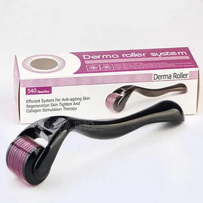 Stainless Steel 540 Pins Derma Stamp Skin Therapy MTS Anti Aging Scar Roller • $9.33